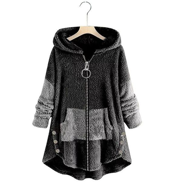 women's hoodies & sweatshirts streetwear oversized hoodie harajuku hooded plush blouse cotton long sleeve jacket coat, Black
women's hoodies & sweatshirts streetwear oversized hoodie harajuku hooded plush blouse cotton long sleeve jacket coat, Black
