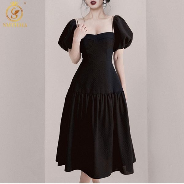 casual dresses ladies fashion black summer for women square collar sleeve high waist high-end luxury female clothes ajoe, Black;gray
casual dresses ladies fashion black summer for women square collar sleeve high waist high-end luxury female clothes ajoe, Black;gray