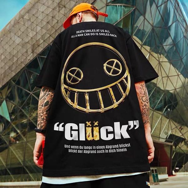 2021 new smile print t shirt men japanese harajuku streetwear casual black half sleeve oversized summer japan tshirts males 85df, White;black
2021 new smile print t shirt men japanese harajuku streetwear casual black half sleeve oversized summer japan tshirts males 85df, White;black