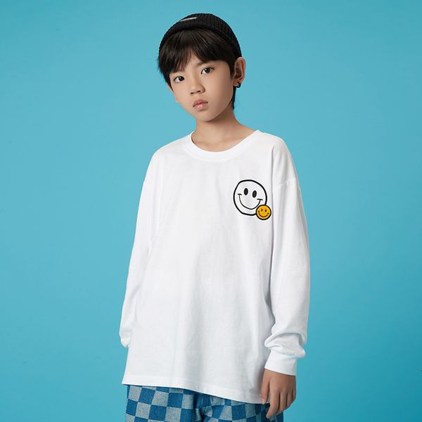 boys' shirt ek base face cartoon smiley long sleeve air cotton breathable children's t-shirt, Black;white
boys' shirt ek base face cartoon smiley long sleeve air cotton breathable children's t-shirt, Black;white