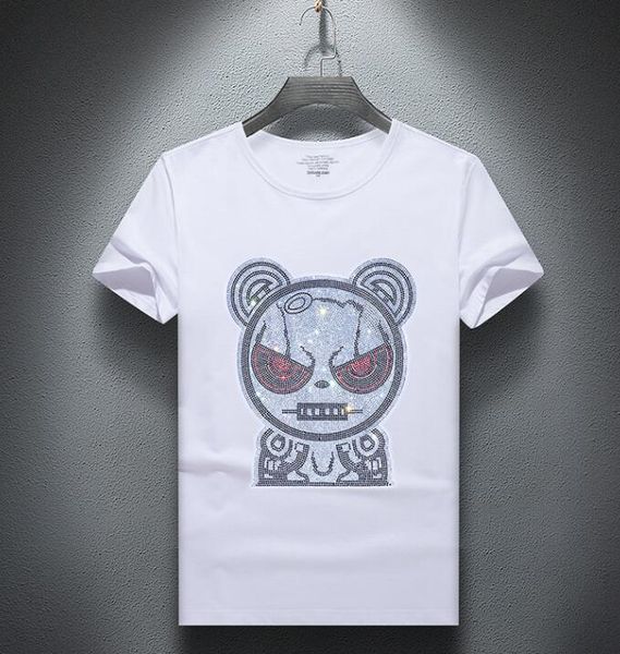 short-sleeved street wear men's t-shirts fashion designer slim casual clothes design slim brand men, White;black
short-sleeved street wear men's t-shirts fashion designer slim casual clothes design slim brand men, White;black