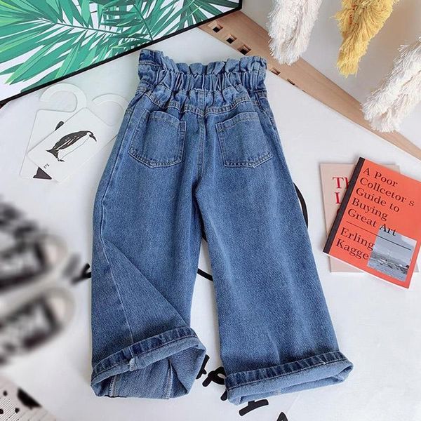 jeans girls wide-legged pants spring autumn children loose straight soft denim kids toddler high waist trousers, Blue
jeans girls wide-legged pants spring autumn children loose straight soft denim kids toddler high waist trousers, Blue