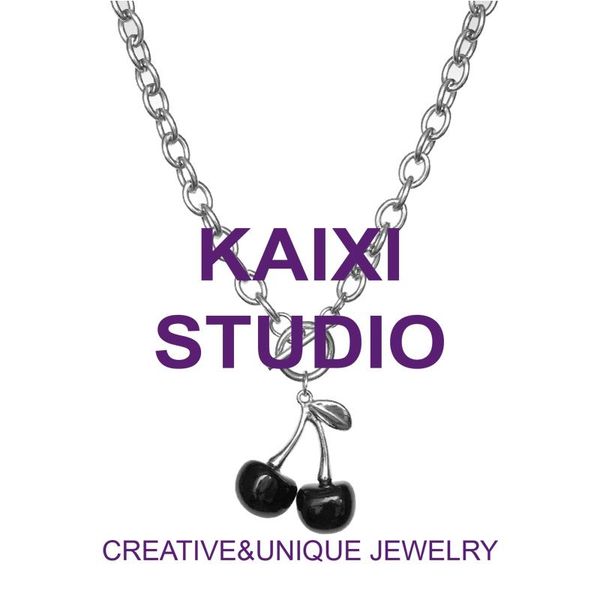 pendant necklaces kaixi cherry clavicle chain wild short necklace cold wind hip hop female tide net red ins cool personality, Silver
pendant necklaces kaixi cherry clavicle chain wild short necklace cold wind hip hop female tide net red ins cool personality, Silver