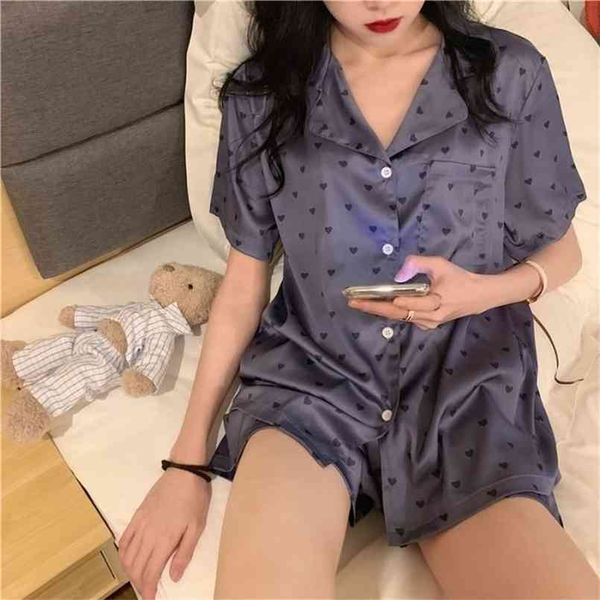 qweek silk pajama girls summer love print purple pyjamas sweet pijamas short sleeve sleepwear 2 piece set loungewear 210809, Black;red
qweek silk pajama girls summer love print purple pyjamas sweet pijamas short sleeve sleepwear 2 piece set loungewear 210809, Black;red