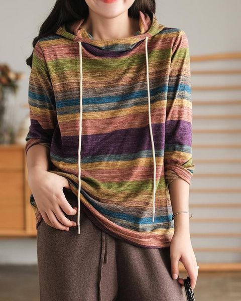 women's hoodies & sweatshirts 21 women autumn spring sweet style striped colorful shiring hooded loose female fashion wild, Black
women's hoodies & sweatshirts 21 women autumn spring sweet style striped colorful shiring hooded loose female fashion wild, Black