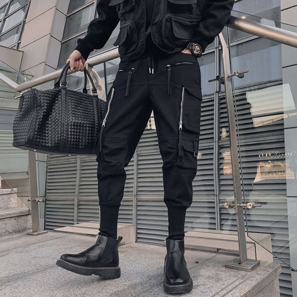 with martin boots, men's pants, autumn and winter fashion, black functional overalls, men's fashion brand, loose legged, ruffian a, Blue
with martin boots, men's pants, autumn and winter fashion, black functional overalls, men's fashion brand, loose legged, ruffian a, Blue
