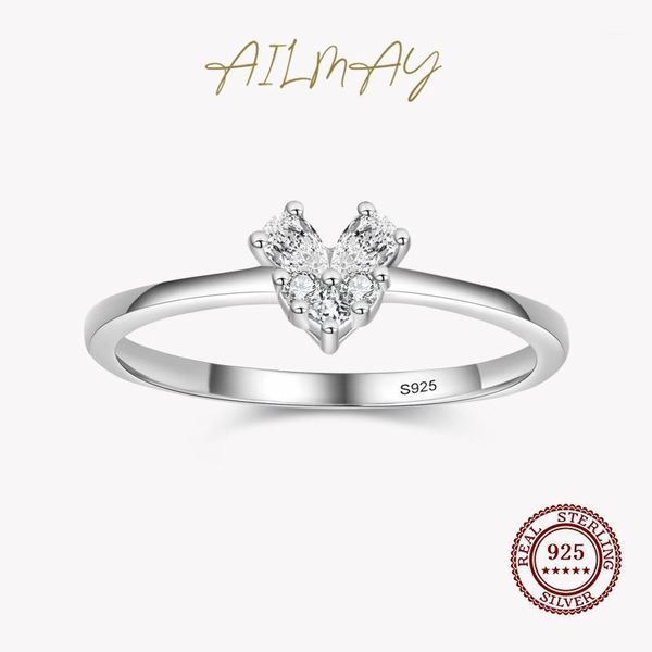 cluster rings ailmay fashion 925 sterling silver exquisite irregular cz heart finger ring for women classic luxury wedding accessories jewel, Golden;silver
cluster rings ailmay fashion 925 sterling silver exquisite irregular cz heart finger ring for women classic luxury wedding accessories jewel, Golden;silver