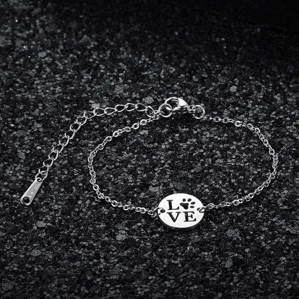 link, chain quality 100% stainless steel love pet law charm bracelet for women female high polish charms bracelets fabulous, Black
link, chain quality 100% stainless steel love pet law charm bracelet for women female high polish charms bracelets fabulous, Black