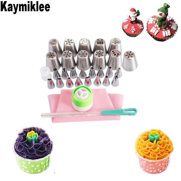 baking & pastry tools kaymiklee 31pcs/set icing piping nozzl cake russian stainless steel nozzles decorating set cs076
baking & pastry tools kaymiklee 31pcs/set icing piping nozzl cake russian stainless steel nozzles decorating set cs076