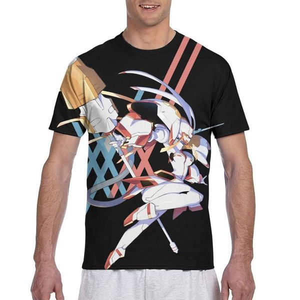 men's t-shirts darling in the franxx shirt zero two short sleeve t-shirt, White;black
men's t-shirts darling in the franxx shirt zero two short sleeve t-shirt, White;black