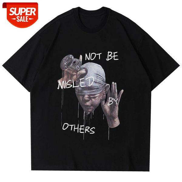 Streetwear Harajuku T-Shirt Men Dark Cover Eyes Listen Print Hip Hop Tshirts 2021 Summer Cotton Short Sleeve Shirts Loose Black #580b, White;black
Streetwear Harajuku T-Shirt Men Dark Cover Eyes Listen Print Hip Hop Tshirts 2021 Summer Cotton Short Sleeve Shirts Loose Black #580b, White;black