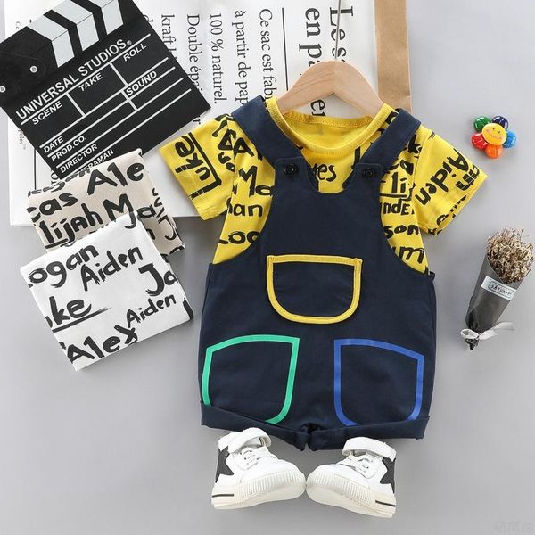 clothing sets boys summer clothes children fashion t-shirt overall shorts 2pcs tracksuits for baby 1 to 4 years toddler casual sports set, White
clothing sets boys summer clothes children fashion t-shirt overall shorts 2pcs tracksuits for baby 1 to 4 years toddler casual sports set, White