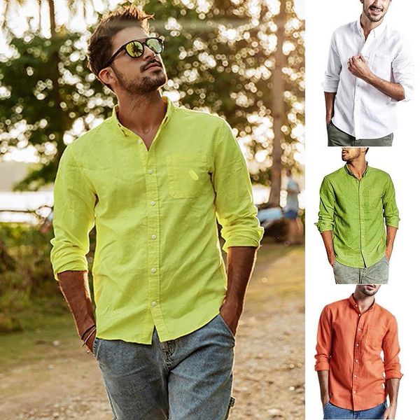 men's casual shirts slim fit dress shirt for men summer button linen and cotton long sleeve blouse whit yellow camisa masculina, White;black
men's casual shirts slim fit dress shirt for men summer button linen and cotton long sleeve blouse whit yellow camisa masculina, White;black