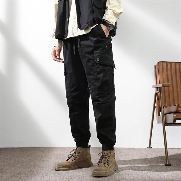 men's pants 2021 cargo men hip hop streetwear jogger pant slim fashion trousers multi-pockets casual joggers sweatpants, Black
men's pants 2021 cargo men hip hop streetwear jogger pant slim fashion trousers multi-pockets casual joggers sweatpants, Black