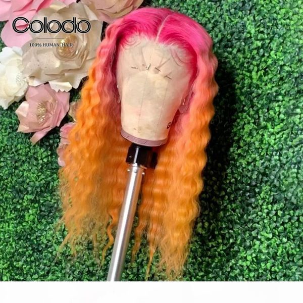 colodo red deep wave human hair wig glueless orange blonde wig with babyhair ombre remy brazilian 13x6 lace front wigs for women, Black;brown
colodo red deep wave human hair wig glueless orange blonde wig with babyhair ombre remy brazilian 13x6 lace front wigs for women, Black;brown