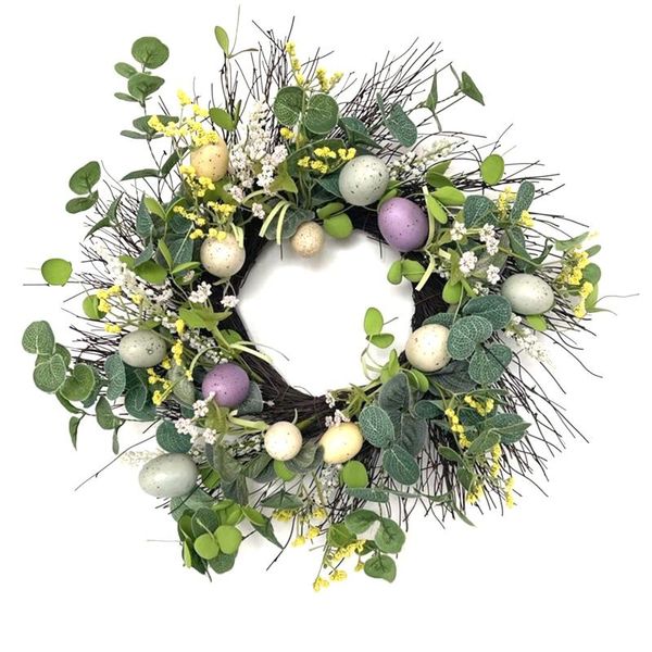 holiday decoration wreath wedding party eucalyptus round wreath artificial plastic door pendant decoration #10
holiday decoration wreath wedding party eucalyptus round wreath artificial plastic door pendant decoration #10