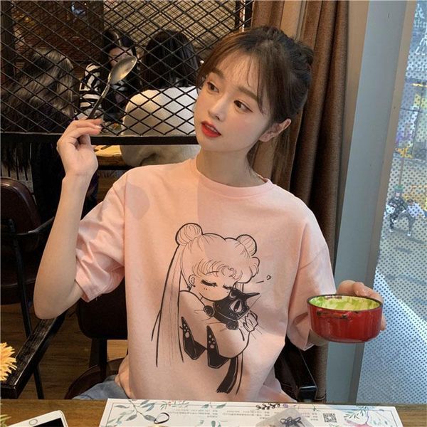 sailor moon 90s funny pink t shirt harajuku tshirt aesthetic cat anime fashion t-shirt kawaii graphic ullzang women clothes, White
sailor moon 90s funny pink t shirt harajuku tshirt aesthetic cat anime fashion t-shirt kawaii graphic ullzang women clothes, White