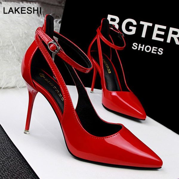 dress shoes bigtree women pumps patent leather high heels wedding kitten ankle strap female stiletto, Black
dress shoes bigtree women pumps patent leather high heels wedding kitten ankle strap female stiletto, Black