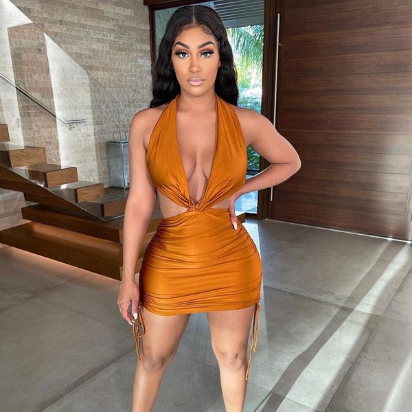 casual dresses summer club for women 2021 birthday outfits cut out drawstring halter backless bodycon dress, Black;gray
casual dresses summer club for women 2021 birthday outfits cut out drawstring halter backless bodycon dress, Black;gray
