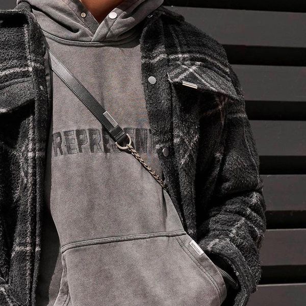 men's hoodies & sweatshirts represent embroidered logo hoodie high street embroidery retro washed distressed quality cotton for men and, Black
men's hoodies & sweatshirts represent embroidered logo hoodie high street embroidery retro washed distressed quality cotton for men and, Black