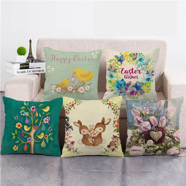 45cm*45cm happy easter eggs cute rabbit color flowers linen/cotton throw pillow covers couch cushion cover home decor pillowcase
45cm*45cm happy easter eggs cute rabbit color flowers linen/cotton throw pillow covers couch cushion cover home decor pillowcase