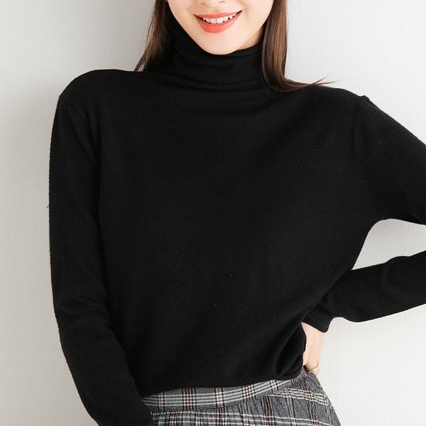 2021 korean stylish long sleeve knit womens autumn women sweater heap collar turtleneck bottoming shirt office lady q141, White;black
2021 korean stylish long sleeve knit womens autumn women sweater heap collar turtleneck bottoming shirt office lady q141, White;black