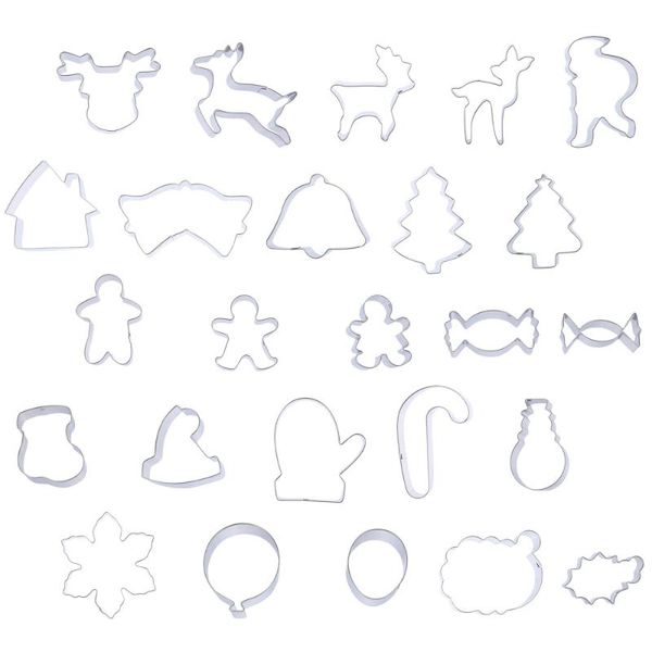 baking moulds 25pcs christmas cookie cutter diy biscuit mold candy chocolate tools 
baking moulds 25pcs christmas cookie cutter diy biscuit mold candy chocolate tools