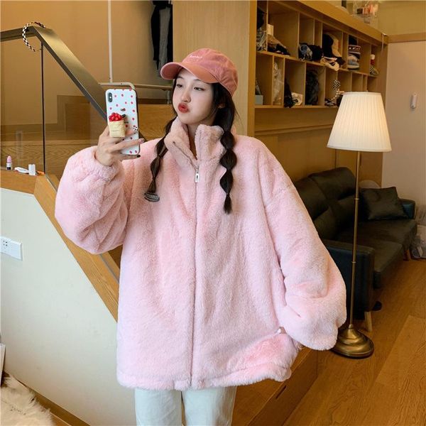 women's hoodies & sweatshirts women fleece outerwear autumn female streetwear zip-up oversize sweatshirt jacket ladies solid pocket tur, Black
women's hoodies & sweatshirts women fleece outerwear autumn female streetwear zip-up oversize sweatshirt jacket ladies solid pocket tur, Black