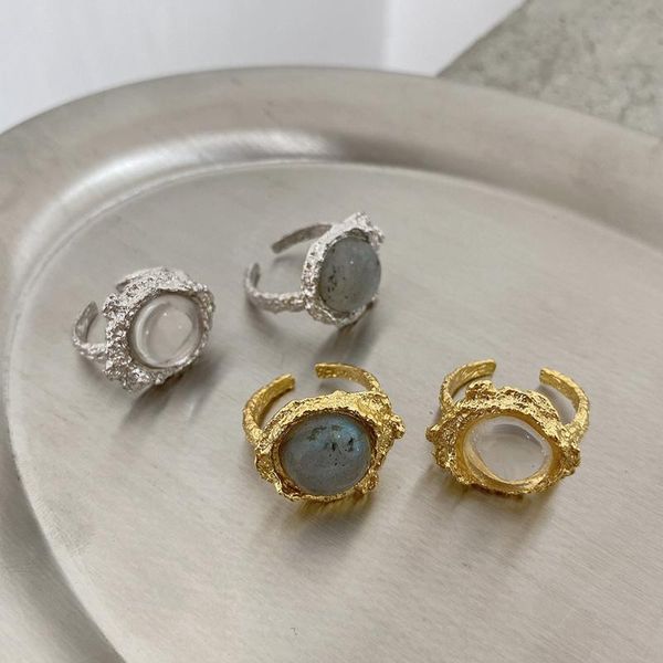 cluster rings mlkenly retro style 925 sterling silver ring ins niche french light luxury texture white crystal open female, Golden;silver
cluster rings mlkenly retro style 925 sterling silver ring ins niche french light luxury texture white crystal open female, Golden;silver