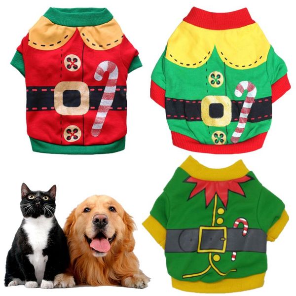 dog apparel christmas pet costume santa claus t shirt halloween clothing cotton small vest chihuahua teddy cat clothes
dog apparel christmas pet costume santa claus t shirt halloween clothing cotton small vest chihuahua teddy cat clothes