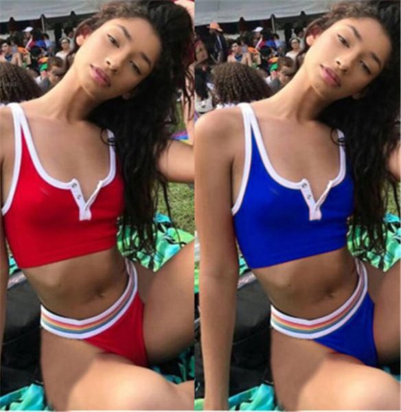womens solid color hidden buttons swimwear fashion trend gather chest bras briefs split bikinis swimsuit summer female beach triangle bikini, White;black
womens solid color hidden buttons swimwear fashion trend gather chest bras briefs split bikinis swimsuit summer female beach triangle bikini, White;black
