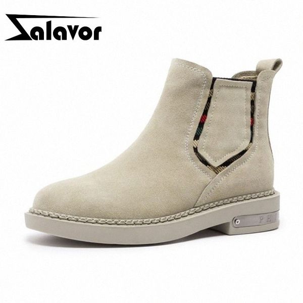 zalavor simple women ankle boots genuine leather flats shoes round toe slip on autumn winter warm women footwear size 35 40 combat boo r09i#, Black
zalavor simple women ankle boots genuine leather flats shoes round toe slip on autumn winter warm women footwear size 35 40 combat boo r09i#, Black
