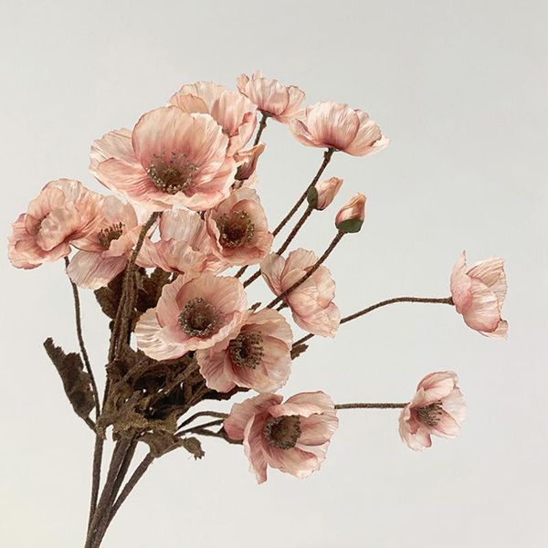 decorative flowers & wreaths 3 head poppy home decoration artificial flores artificiales birthday party decorations garden outdoor wall diy 
decorative flowers & wreaths 3 head poppy home decoration artificial flores artificiales birthday party decorations garden outdoor wall diy