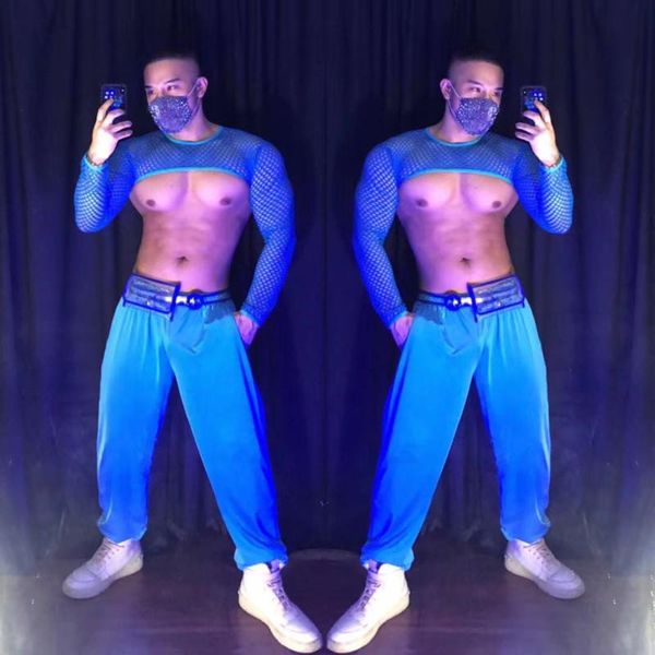stage wear men's dancing muscle man gogo jazz pole dance nightclub performance costume blue pants rave outfit vdb4028, Black;red
stage wear men's dancing muscle man gogo jazz pole dance nightclub performance costume blue pants rave outfit vdb4028, Black;red