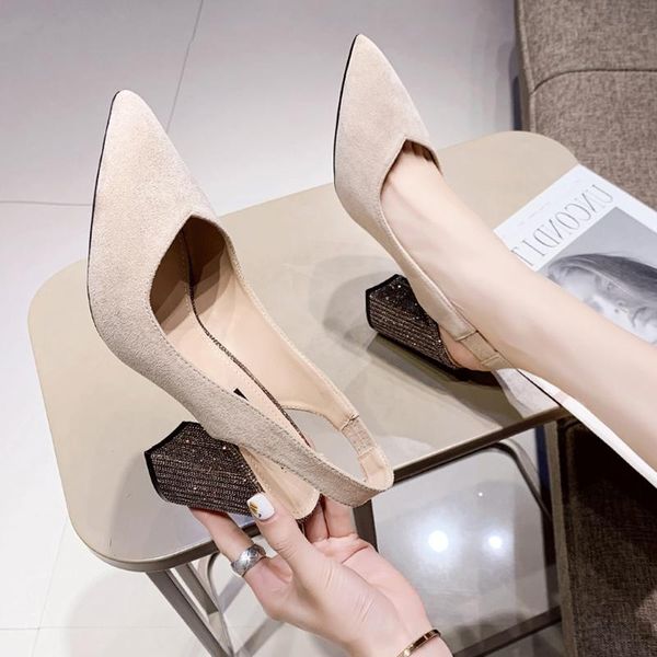 baotou sandals women evening shoes fairy thick heel pointed high heels tide 2021 new spring all-match single shoes women, Black
baotou sandals women evening shoes fairy thick heel pointed high heels tide 2021 new spring all-match single shoes women, Black