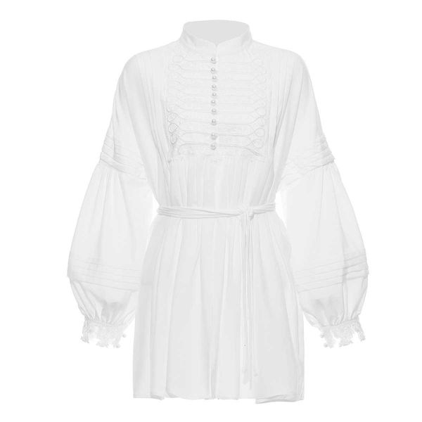 casual dresses summer women stand collar pure color white mini lace-up waist boho puff sleeve vestidos hqtt, Black;gray
casual dresses summer women stand collar pure color white mini lace-up waist boho puff sleeve vestidos hqtt, Black;gray