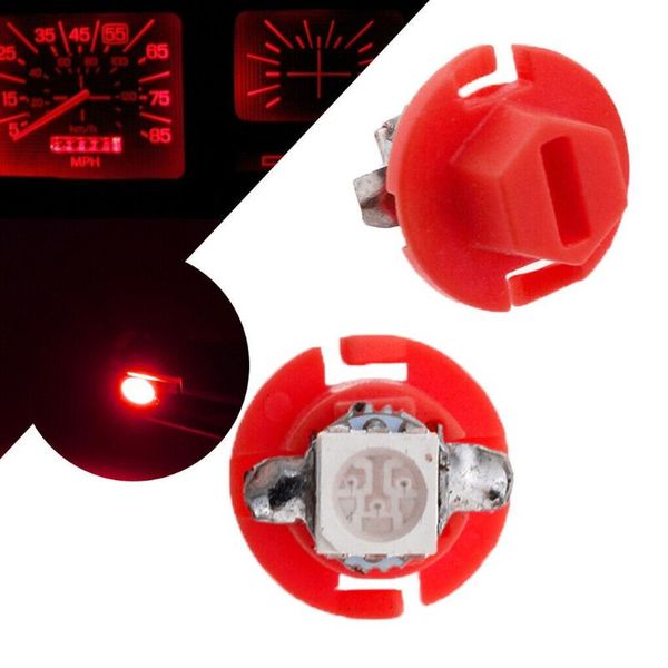 emergency lights red led bulbs t5 b8.4d 1 smd 10pcs 12v 12mm x dash dashboard