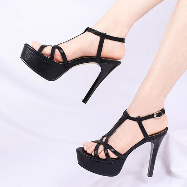 open toe party dress sandals high heel 12cm thick-soled gladiator women shoes high-heeled pole dancing model sandals, Black
open toe party dress sandals high heel 12cm thick-soled gladiator women shoes high-heeled pole dancing model sandals, Black