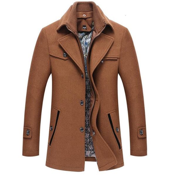 winter men's business casual wool warm jacket slim coat stand collar solid color azn8, Black
winter men's business casual wool warm jacket slim coat stand collar solid color azn8, Black