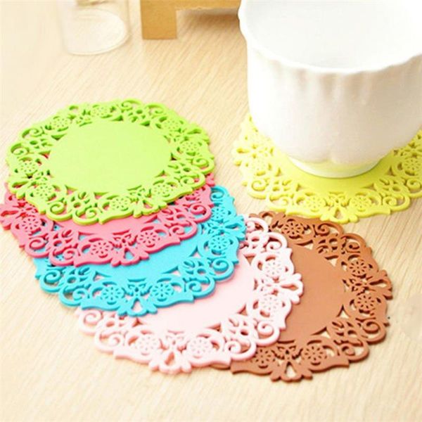 mats & pads 10 pcs silicone coasters fashion lace floral hollow cup non-slip insulation placemats (random color)
mats & pads 10 pcs silicone coasters fashion lace floral hollow cup non-slip insulation placemats (random color)