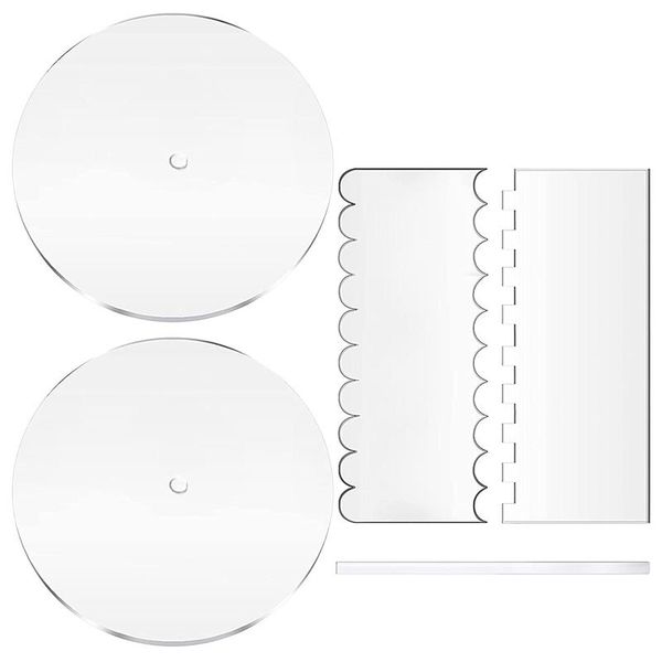 baking & pastry tools round acrylic cake disc set,2acrylic transparent discs with center hole,cake scrapers decorating comb saw tooth set
baking & pastry tools round acrylic cake disc set,2acrylic transparent discs with center hole,cake scrapers decorating comb saw tooth set