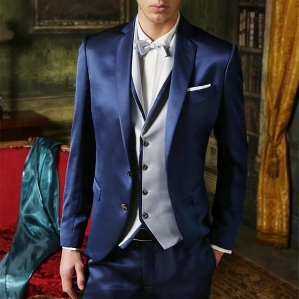men's suits & blazers fashionable two button royal blue men suit groom tuxedos groomsmen mens wedding prom bridegroom (jacket+pants+ves, White;black
men's suits & blazers fashionable two button royal blue men suit groom tuxedos groomsmen mens wedding prom bridegroom (jacket+pants+ves, White;black