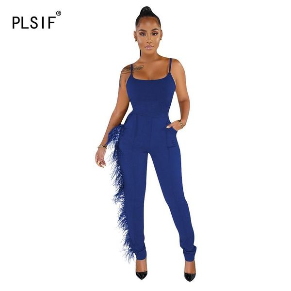 women's jumpsuits & rompers summer spaghetti strap lady feathers spliced fashion catsuits club party, Black;white
women's jumpsuits & rompers summer spaghetti strap lady feathers spliced fashion catsuits club party, Black;white