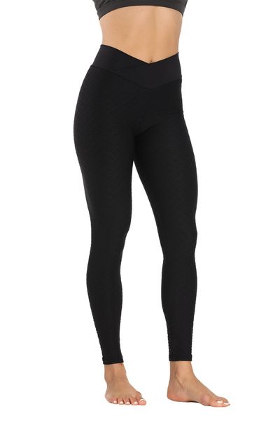 women pants high elastic hip fitness leggings nylon yoga pants sport trousers lpx 02-5, Black
women pants high elastic hip fitness leggings nylon yoga pants sport trousers lpx 02-5, Black