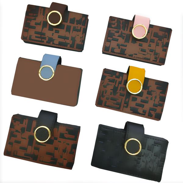 6 genuine leather holder luxurys designers fashion handbag men women's coin card holders mini wallets key purse pocket interior slot, Brown;gray
6 genuine leather holder luxurys designers fashion handbag men women's coin card holders mini wallets key purse pocket interior slot, Brown;gray