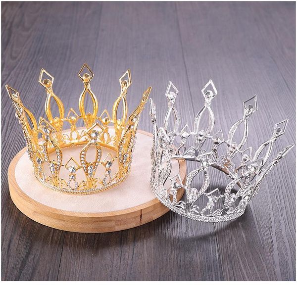 trendy gold round crystal crown wedding tiara crown bride hair accessories crown party headdress wedding hair accessori jllqsa, Silver
trendy gold round crystal crown wedding tiara crown bride hair accessories crown party headdress wedding hair accessori jllqsa, Silver