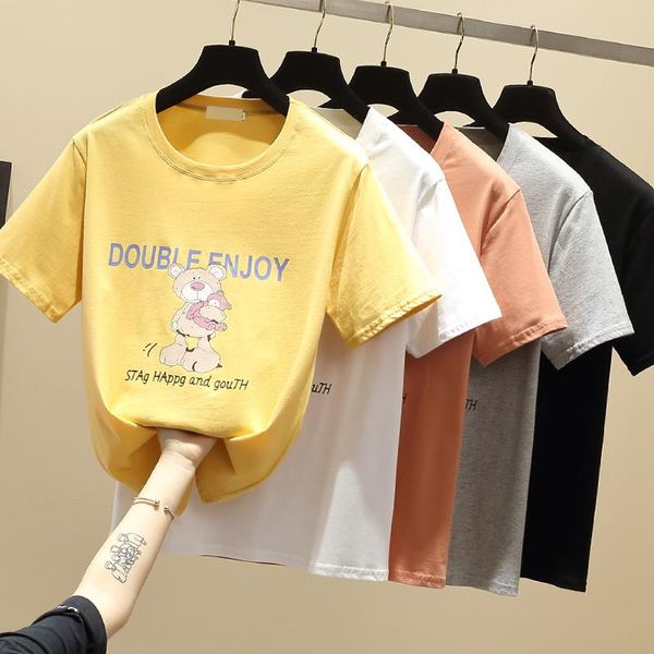 women's t-shirt cartoon print t shirts women aesthetic harajuku short sleeve cute shirt o neck plus size clothing, White
women's t-shirt cartoon print t shirts women aesthetic harajuku short sleeve cute shirt o neck plus size clothing, White