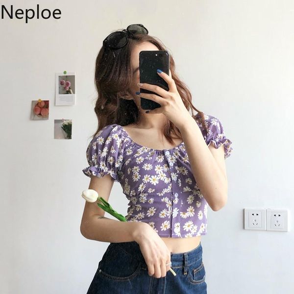 women's blouses & shirts neploe daisy print blouse women fashion o neck puff sleeve ladies blusa spring 2021 slim fit short femme, White
women's blouses & shirts neploe daisy print blouse women fashion o neck puff sleeve ladies blusa spring 2021 slim fit short femme, White