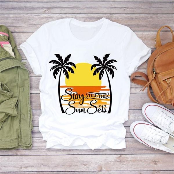 men beach holiday tree travel t shirt 90s fashion mens graphic ladies print lady female tee, White;black
men beach holiday tree travel t shirt 90s fashion mens graphic ladies print lady female tee, White;black