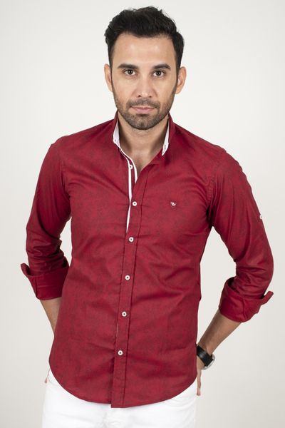 burgundy normal mould male shirt 100 cotton print fabric long business four seasons clothing 2003455 4m41, White;black
burgundy normal mould male shirt 100 cotton print fabric long business four seasons clothing 2003455 4m41, White;black